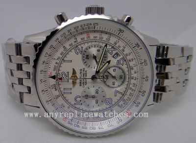 Breitling chronometer Navitimer Silver Dial Replica Watch - 42mm or 46mm XL